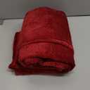 PAVILIA Soft Fleece Burgundy Dark Red Throw Blanket for Couch, Lightweight Plush Warm Blankets for Bed, Fuzzy Cozy Flannel Blanket Throw for Sofa, Travel, Jacquard Pattern, Red, 50x60 inch