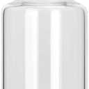 Kestun Lab Glass Reagent Bottle,Wide Mouth Glass Storage Bottle with Ground Stopper (Clear, 250ML)