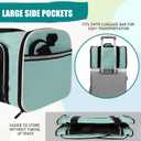 Cat, Dog Carrier for Small Medium Pet Carriers Up to15Lbs, Cats Carrier Soft- Sided Puppy Dogs Bag Portable Foldable Airline Approved Carrier Travel (Green 18 * 11 * 11)