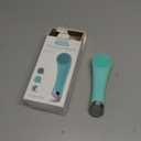 PRITECH Silicone Face Scrubber, Rechargeable Facial Cleansing Brush with Heat Massage End, Vibrating Exfoliator Scrubber for Deep Cleaning, Waterproof Face Brush for Women and Men (Green)