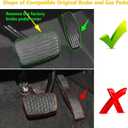 TTCR-II for Chevy Silverado 1500 Pedal Covers 2019-2025, Compatible with GMC Sierra Pedals 2019-2025, for Yukon Racing Pedal 2021-2024 Suburban and 2021-2024 Tahoe (Auto, 2Pcs)