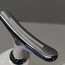 Face Light Therapy Device, Based on Triple Action LED, Thermal, and Vibration Technologies, Face and Neck Beauty Device with 7 Color LED for Home Use, Improve Skin(Glossy White)