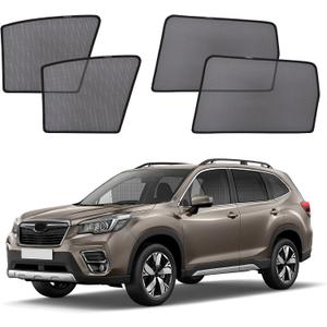 XCBYT Car Window Shades for 2019-2024 Forester Sun Shade for Car Baby Side Window with Breathable Mesh Blocking 99% UV Glare and Privacy Protection Safe Driving for Napping, Camping, Dressing (4 PCS)