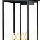 tewei 30in Large Size Dusk to Dawn Outdoor Wall Lights, Matte Black Exterior Lighting Fixtures, Modern Outdoor Porch Lights for House with Clear Shade, Outdoor Wall Sconce Light for Garage(1 Pack)