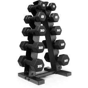 CAP Barbell Neoprene Dumbbell Weights Pairs & Sets | Black
