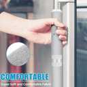 Refrigerator Door Handle Covers, 6 PCS, Keep Your Kitchen Appliance Clean from Food Stains, Smudges, Drips, Oil, Washable and Form-Fitting, Protector for Fridge, Ovens, Dishwashers (Light Grey)