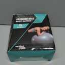 Gruper Yoga Ball, Extra Thick Exercise Ball for Workout Pregnancy Stability - 4 Sizes Anti Burst Balance Ball for Yoga, Pilates, Fitness, Birthing, Physical Therapy - Includes Pump