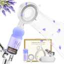 Vitamin C & Aromatherapy Skincare Spa Shower Head with Handheld, Filtered Showerhead for Hard Water - Removes Chlorine & Heavy Metals, Softer Skin & Hair Care (Lavender Scent)
