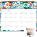 8 x Calendar 2026-18 Monthly Wall Calendar, January 2026 - June 2027, 8.5" x 11", Calendar 2026-2027 with Twin-Wire Binding, Hanging Hook, Blocks and Julian Dates (Watercolor Wall Calendar)