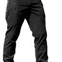 AUTIWITUA Men's Tactical Cargo Pants Water Resistant Lightweight Hiking Pants Outdoor Work Pants with Multi Pockets(No Belt) (Large, Black)