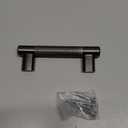 Amerock | Kitchen Cabinet Pull | Gunmetal | 3 in & -3/4 in (76 mm & 96 mm) Center-to-Center | Bronx | 1 Pack | Furniture Hardware | Cabinet Handle | Bathroom Drawer Pull