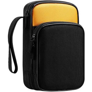 KingSung Zippered Soft Tool Carrying Case for Fluke 117/116/115/114/113 Digital Multimeter 62 Max and Many More, with Smooth Zipper and Thick Wrist Strap, Built-in Shock-Proof Cotton, Double-Layer