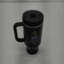 Takeya 40 oz Stainless Steel Tumbler with Lid and Two Straws, Premium Quality, Double Wall Insulated, With Handle, Keep Drinks Cold for Up to 24 Hours, Onyx