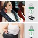 Cordless Shiatsu Neck and Back Massager with Heat for Pain Relief Deep Tissue, Rechargeable Electric 4D Kneading Massage Pillow for Shoulder/Leg/Body Muscles, Best Gifts for Men/Women/Mom/Dad (American Dream-style (Pro Max-cordless))