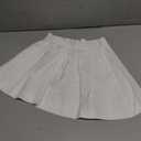 Zoushen White Toddler Skort Pleated A Line Tennis School Uniform Skirts for Girls 2T