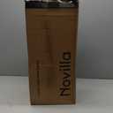 Novilla Memory Foam Mattress Topper Queen - 3 Inch Cooling Gel Infused Memory Foam | Slow-Rebound Pressure Relief | CertiPUR Certified | Comfort for Sleeper Sofa, RV, Camper, Dorm Room (Blue)