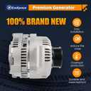 Ezexpreze 7750N New Alternator Compatible With Ford Escort, Ranger, Mazda Pickup 2.3L 2.3 3.0L 3.0 4.0L 5.0 5.0L 5.8 5.8L 1992-1997 92 93 94 95 96 97 F07F-10300-AA F07U-10300-AA F07U-10300-AB AFD0012