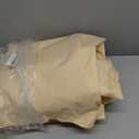 4'x25' 100% Solid Non-See-Through Privacy Fence Screen, Garden Privacy Fence, Full Privacy Protect for Balcony, Backyard,Porch, Railing and Pool, Beige