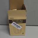 PULIV Large Supplement Organizer Bottle, Holds Plenty of 6 Various Vitamins in 1 Pill Dispenser with Anti-Mixing & Wide Openings Design, Easy to Retrieve Meds, Includes 20 Pcs Stick-on Labels Cyan