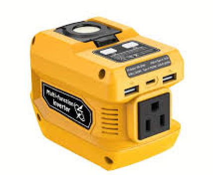 Power Inverter for Ryobi 40V Battery,200W Power Supply Inverter DC 40V to AC 110V, with Type C PD3.0 Output Port & USB Port & LED Lighting