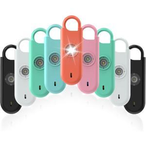 Fauxomor 140dB Personal Safety Alarm for Women, 9 Pack Safe Alarm Protection Keychain with Strobe Light & Low Battery Notice, Security Siren Self Defense for Kids Seniors College Girls
