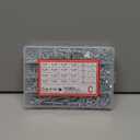 wugongshan 1080 Pcs Screws Bolts and Nuts Assortment Kit, Metric Machine Screws and Nuts and Flat Washers, M3/M4/M5/M6 Cross Slotted Round Head Bolts Sets (C)