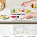 Peppry Snackle Box Charcuterie Container Divided Serving Tray with Lid and Handle Portable Snack Platters for Fruit Nuts Candy Entertaining Party Picnic(8 Compartments)