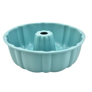 1 Pack Silicone Bundt Cake Pan Nonstick,10 Inch, Silicone Cake Molds, Pound Cake Pan, Baking Pan for Jello, Gelatin, Cake, Brownie and Bread（Blue）
