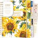 CAGIE 2026 Planner Weekly and Monthly from Dec 2025 to Dec 2026 Hardcover Spiral Bound Calendar Yearly Agenda Planners for Women with Stickers, 8.3 x 9.1, Yellow Sunflower