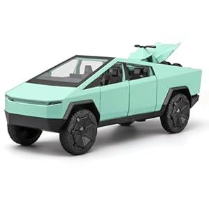 Trucks for Boys 1/32 Die Cast Metal Toy Truck,Toy Trucks for Boys Age 4-7,Diecast Model Truck Kits,Pull Back Pickup Truck Toy with Light and Sound,Trucks for Kids Ages 4-8Green