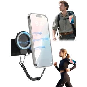 EralcNa Magnetic Belt Clip Universal Wrist/Backpack Phone Holder Mount for Running Hiking Traveling Tactical Gear Plate Carrier Accessories