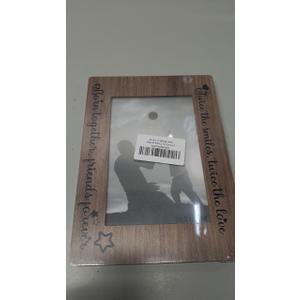 Tabletop Wood Photo Frame, Twice the Smile, Twice the Love, Born Together Friends Forever Desktop Picture Frame 10x15 cm