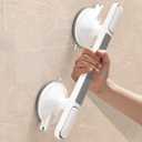 Grab Bars for Bathtubs and Showers, 12 inch Shower Handle, Non-Slip Handrail Safety Grip for Seniors No Drilling, Grab Bars for Elderly for Wall, Shower Handles for Elderly Suction, Bathroom Accessories