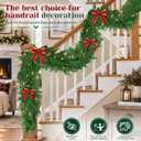 2Pcs 6FT Artificial Norfolk Pine Garland for Christmas Decorations