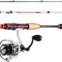 Sougayilang Fishing Rod and Reel Combo, Spinning Combo, 5.9ft, Medium Heavy, 2pcs, 2000 Reel
