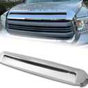Front Upper Hood Bulge Molding Compatible with 2014-2021 Toyota Tundra, Replacement for TO1231102 Hood Scoop Grille Trim Molding Sliver