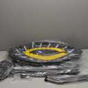 CLORIS 40in Folding Trampoline Trampoline Rebounder Trampoline Fitness Trampoline with Adjustable Foam Handle, with safty Padded Cover Best Gift.