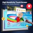 BIGASUO Digital Picture Frame Frameo 15.6" WiFi Electronic Photo Frames Large with 64GB Memory 1920x1080 IPS FHD Touch Screen Share Moments Instantly Anywhere Photo Gifts for Parents and Grandparents