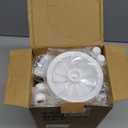 Toilet Brush, 3 Pack Toilet Brushes for Bathroom with Holder, Bathroom Accessories Toilet Bowl Brush with 3 Clean Brush, Toilet Scrub Brush, Toilet Brush Set for Deep Cleaning, White