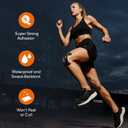 9 Pcs Precut Kinesiology Tape for Knees - Pro Waterproof and Breathable Knee Tape - Latex-Free and Elastic Athletic Tape for Stability Support