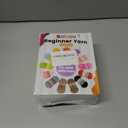 3 Pack Beginners Crochet Yarn, Yarn for Crocheting Knitting Beginners, Easy-to-See Stitches, Chunky Thick Bulky Cotton Soft Yarn for Crocheting (3x50g) (Gradient Blue)