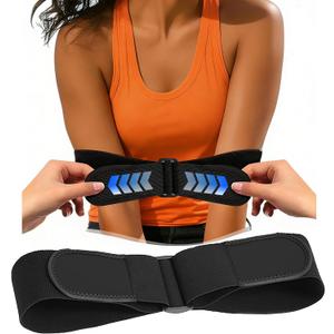 Adjustable Golf Posture Trainer, Golf Swing Training Aid with Hook and Loop Strap, Practice Tool for Setup Position & Swing Consistency