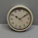 AYRELY Decorative Vintage Wall Clock - 11Inch Silent Non-Ticking Clocks Battery Operated - Classic Decor for Living Room, Farmhouse, Kitchen, Bedroom, Bathroom (White)