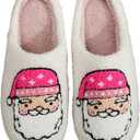 Slippers for Women Men Fuzzy Memory Foam Slipper Fluffy Winter Soft Warm Slip On House Shoes (White)