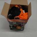 Joiedomi 8 ft Long Halloween Inflatable Three Characters and Pumpkin Patch Outdoor Decoration, Blow Up Inflatables Witch Ghost Skeleton Yard Decorations with LEDs for Party Yard Lawn Garden Decor