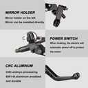 LKV Motorcycle Brake Clutch Pump Lever Set - 7/8" (22mm) Handlebar - w/Hydraulic Master Cylinder & Reservoir - Universal Fit for Honda, Yamaha, Kawasaki, Suzuki from 250CC to 500CC
