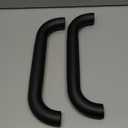 Shower Grab Bar, 2 Pack 12 Inch Black Bathroom Grab Bar, 1.25" Diameter 304 Stainless Steel Anti-Slip Grab Bars for Bathtubs and Showers, Handicap Shower Grab Bar for Seniors Elderly