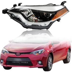 GXYWADY Headlights Replacement for 2014 2015 2016 Corolla Headlight Left Side 8115002E60 TO2502216
