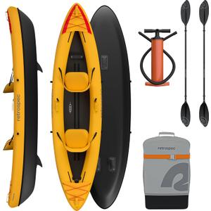Retrospec Coaster Single & Tandem Inflatable Kayak (Sunglow) Retrospec Coaster Single & Tandem Inflatable Kayak (Sunglow)