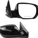 Dasbecan Righ Passenger Side Mirror Compatible with 2013-2018 Hyundai Santa Fe Sport with Heated Without Blind Spot Detection Turn Signal Manual Folding Replace#876204Z005 HY1321201 6 Pins (Black)